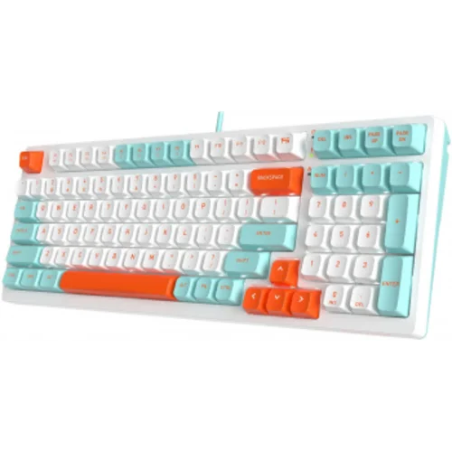 Клавиатура A4Tech Fstyler FS300 механическая белый USB for gamer LED (FS300 PANDA SNORKLENING)